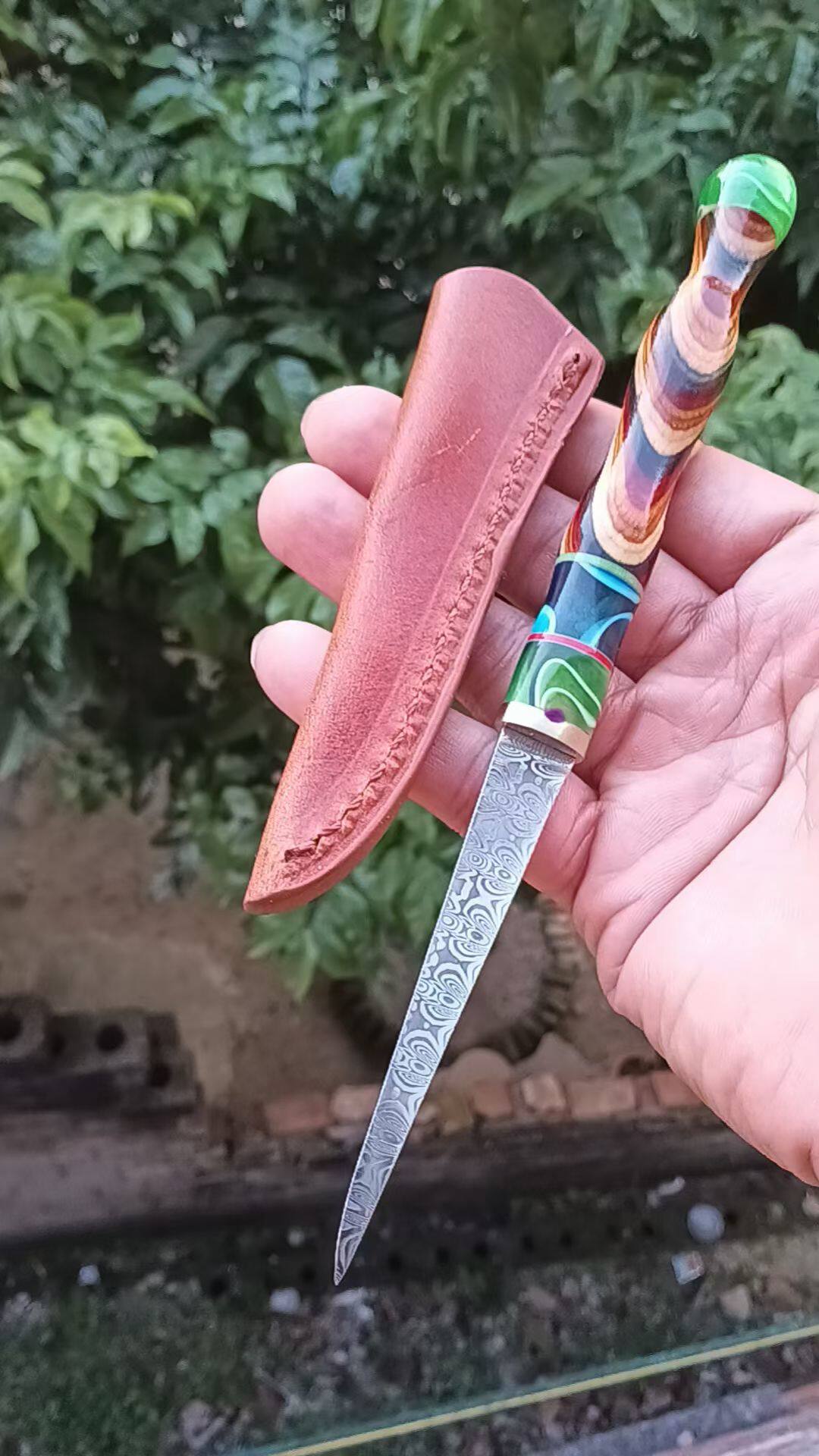 厨师雕刻刀进口瑞粉猫眼纹刻花专厨房雕刻刀
