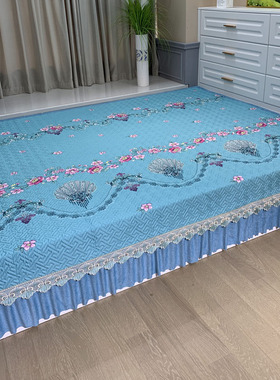 四季通用亲肤棉双面布榻榻米大炕盖红色土炕火炕单乡下耐脏大尺寸