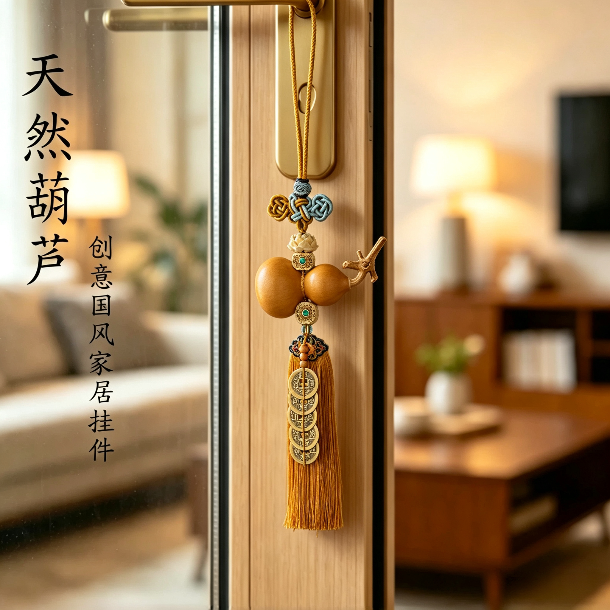 天然葫芦挂件大门入户门对门摆件装饰卧室玄关客厅装饰葫芦挂件