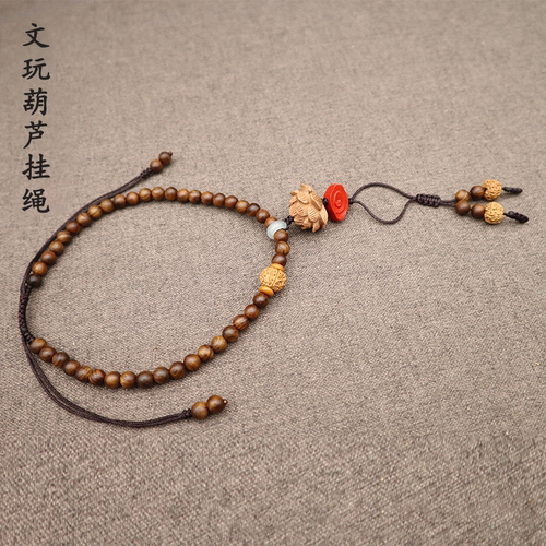 diy葫芦挂绳文玩葫芦把件小饰品车挂绳调节手捻葫芦挂饰流苏穗子