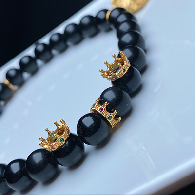 古法皇冠镶嵌精品文玩小串配饰星月百香椰蒂猴头老型直切108配件