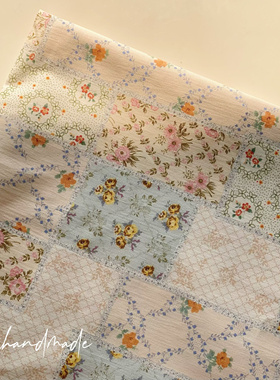 somihandmade手工拼布diy花布碎花40支纯棉睡衣家居裙装娃衣面料