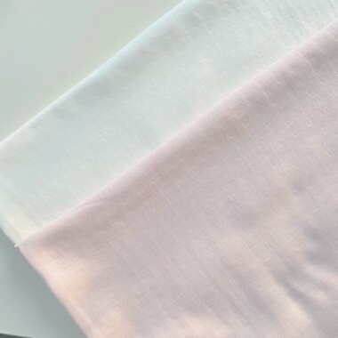 全棉双层纱纯色粉色白色本白薄棉布手作家居服口水巾diy布面料