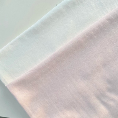 全棉双层纱纯色粉色白色本白薄棉布手作家居服口水巾diy布面料