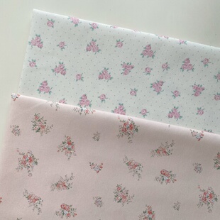 21支斜纹纯棉小碎花春夏外套牛仔裤背带裤包包手作diy童装面料