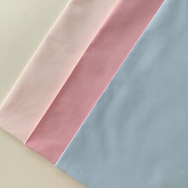 60支纯色薄棉布粉色蓝色面料夏款衬衣内衬里布diy手作面料布