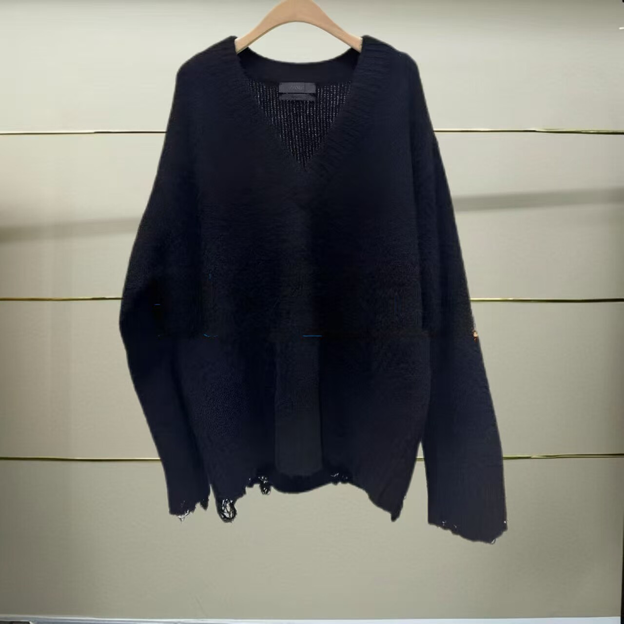 正品MBD3SWT041-240开2024秋款宽松V领针织衫h