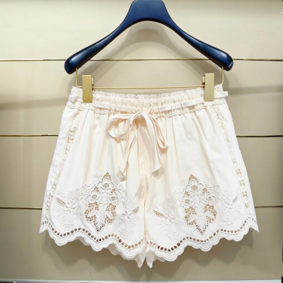 建现货正品26春宫廷风绣花撞边短裤FF26C61SP277-260