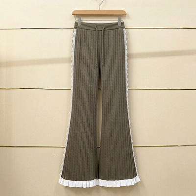 市现货正品25春花边针织阔腿喇叭裤LF25C41ZP170-250