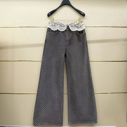 建现货正品26春洛可可波点牛仔裤FF26C51NP017-260