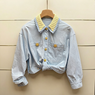 市现货正品25春毛织撞领衬衫上衣LF25C61SB275-250