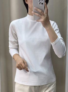 长袖通勤薄款拼接丝光棉女丝滑