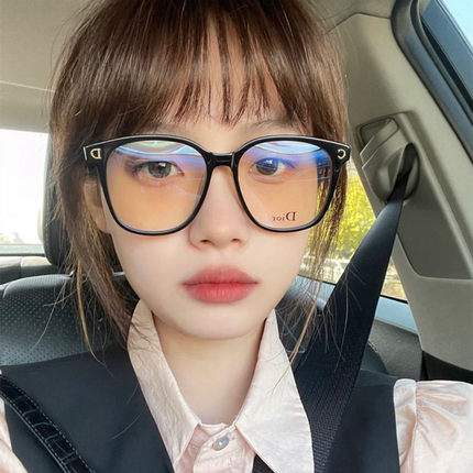 韩版素颜平光镜女网红款ins防蓝光抗辐射近视眼镜框男女潮显脸小