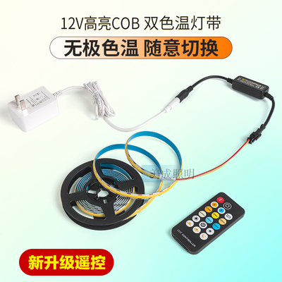 多色温调节亮度可调12v高亮灯带