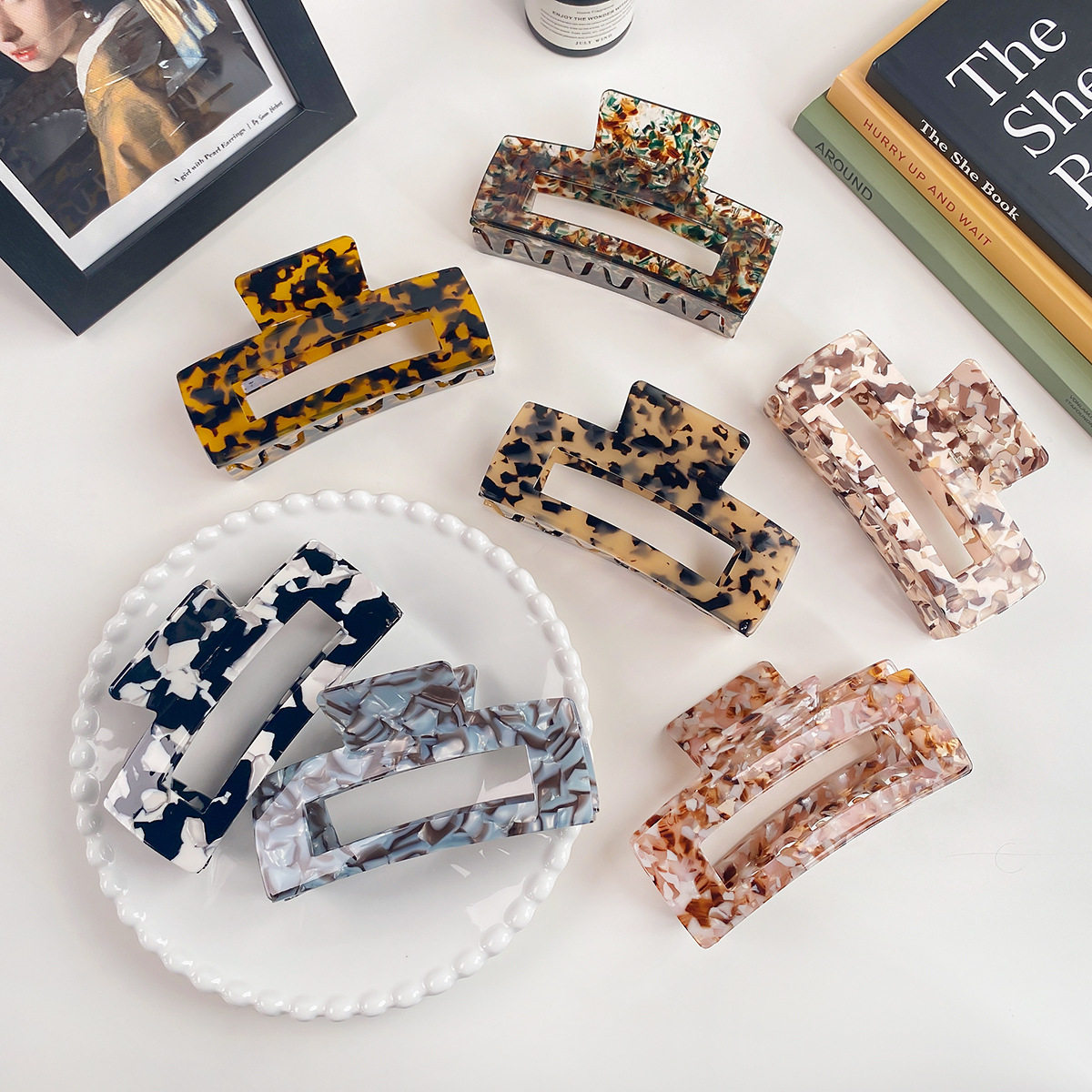 韩版13cm超大号醋酸抓夹复古玳瑁色发抓女后脑勺发量多发夹鲨鱼夹,饰品/流行首饰/时尚饰品新,民族风发饰,淘宝优惠券,粉丝福利购,淘宝优惠卷