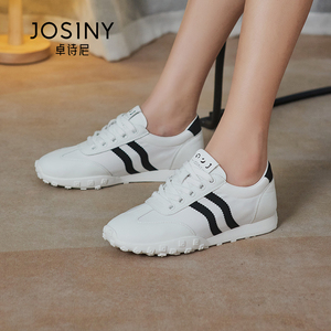 卓诗尼2023夏季新款休闲帆布鞋圆头平底舒适运动鞋百搭潮流单鞋女