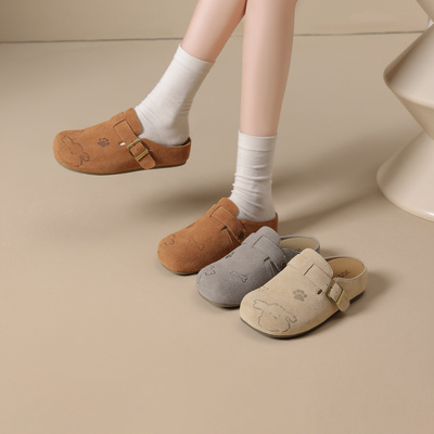 一脚蹬休闲运动包头半拖情侣勃肯