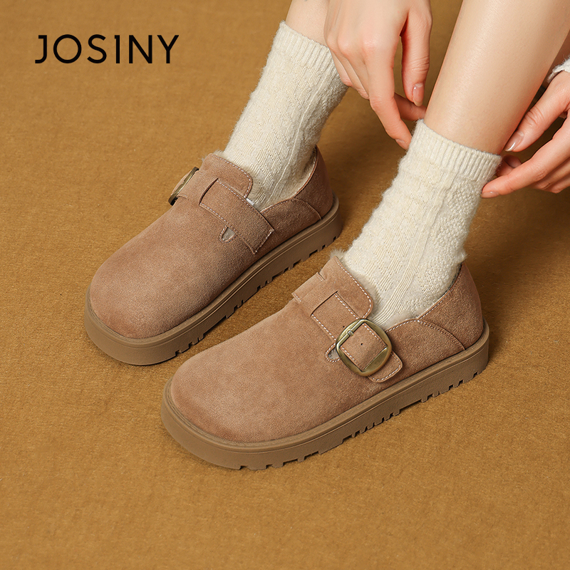 冬季全包勃肯鞋女秋冬加绒保暖