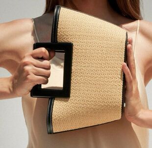 手提包包2022夏季新款草编菜篮子小包包百搭饭盒包手拎包零钱包