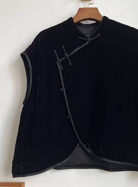 MMBL慢慢变蓝荼丝绒马甲上衣332083