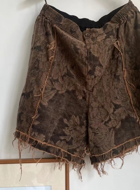 MMBL慢慢变蓝荼桑蚕丝短裤5299