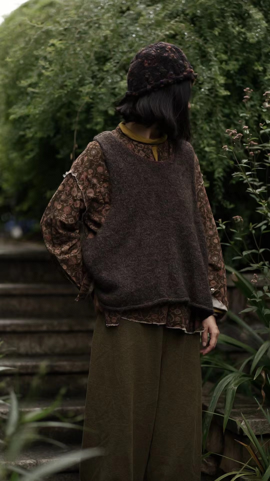 衣诗里毛织背心马甲1159