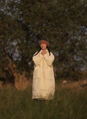 MMBL慢慢变蓝荼长款羽绒服351123