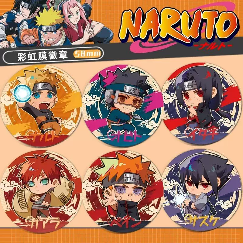 火影忍者动漫周边二次元吧唧谷徽章鸣人带土迪达拉卡卡西阿飞木叶