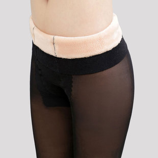 加绒加厚假透肉肤打底裤 冬季 连脚锦纶包脚防勾丝保暖光腿神器 包邮
