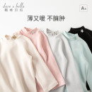 打底衫 新款 女童男童上衣宝宝发热半高领 T恤冬装 戴维贝拉儿童长袖