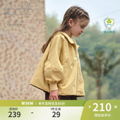 女孩大童短款 新款 风衣外衣 2026春季 戴维贝拉女童外套儿童上衣童装