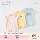 戴维贝拉A类婴儿衣服新生儿连体衣男宝哈衣女宝宝套装 儿童连身衣