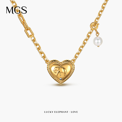 曼谷银S925银镀金女项链