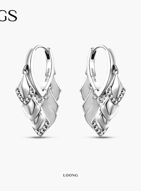 MGS/曼古银灵龙S925银耳钉耳环耳坠新中式高级独特好看轻奢耳饰