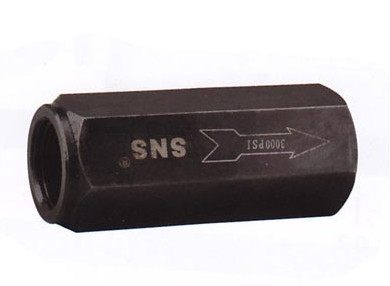 高压单向阀 液压止回阀 管式六角单向安全止回阀2分3分4分6分1寸