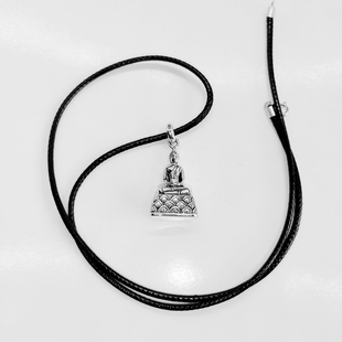 拜拜佛系银饰释迦摩尼佛随身寸佛迷你小佛像吊坠简约项链平安护符