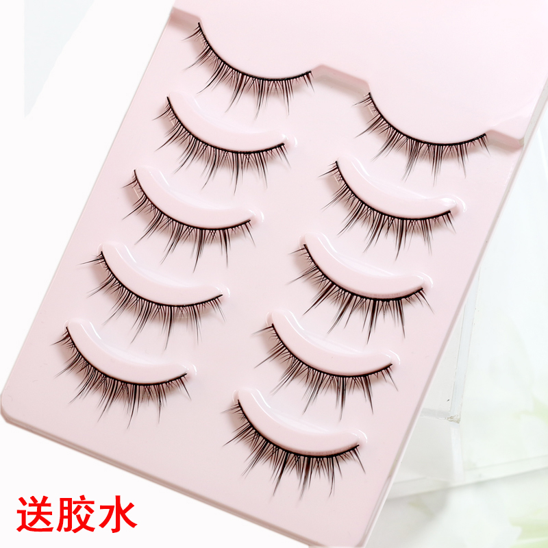 小恶魔假睫毛女自然仿真整条一片式整簇仙子毛自粘麦穗款漫画新手
