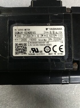 SGMJV-02ADE6S  SGMJV-02ADE6E YASKAWA 安川电机 二手现货 质保