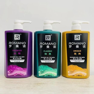 罗曼诺男士沐浴露600g持久留香香水清爽经典奔放至尚品魅冲凉液