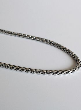 百搭925纯银编织龙骨链肖邦链