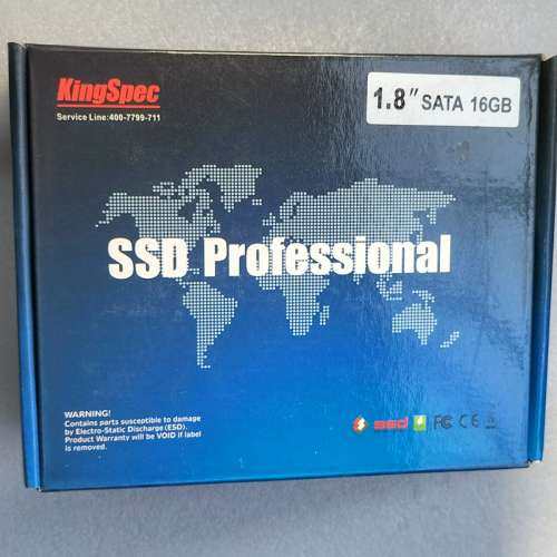 工业级 KingSpec金胜1.8寸 SATA2 SSD固态硬盘 MLC 16G 4通道