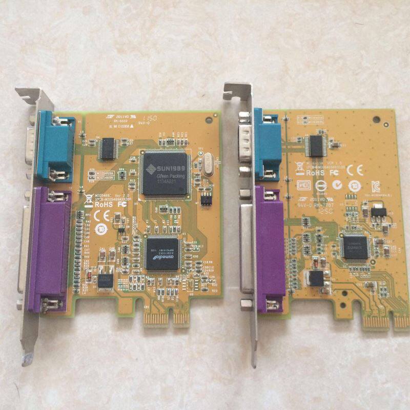 三泰SUNIX25针LPT并口+9针COM串口二合一扩展卡MIO6469AWIN7