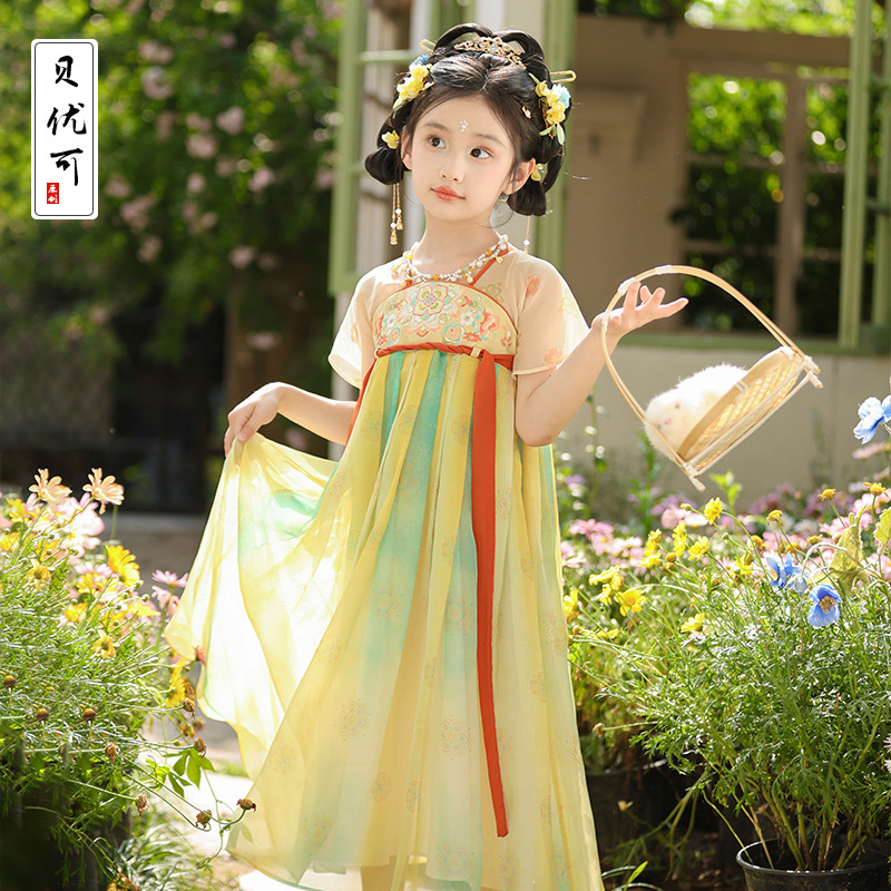 儿童古风汉服2025夏季新款
