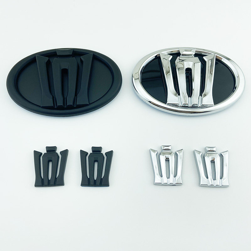 21-26年款皇冠陆放车标丰田改装C柱侧标贴后备门尾箱3D标志银黑色