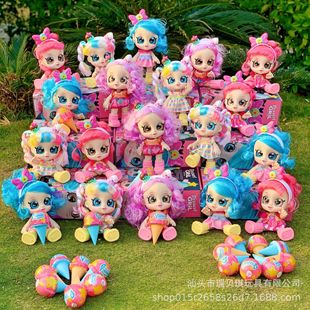 跨境肯迪KID娃娃冰淇淋盲盒手办发声玩偶惊喜女孩过家家玩具礼物