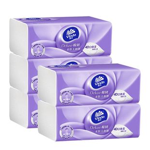 3层90抽 抽纸棉韧立体美 5包