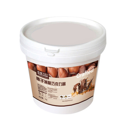 妙缘减糖巧克力酱1kg 烘焙蛋糕酱速干梦龙卷淋面酱榛子薄脆夹心馅