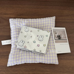 可爱简约兔子适用小米mixflip2手机壳华为purax保护套pocket2三星ZFLIP7 5硬壳OPPOn3flip毛绒挂绳ZFLIP7FE