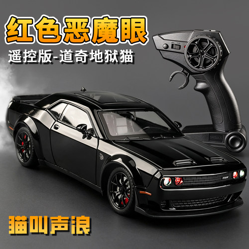 可喷雾遥控地狱猫合金玩具车模型