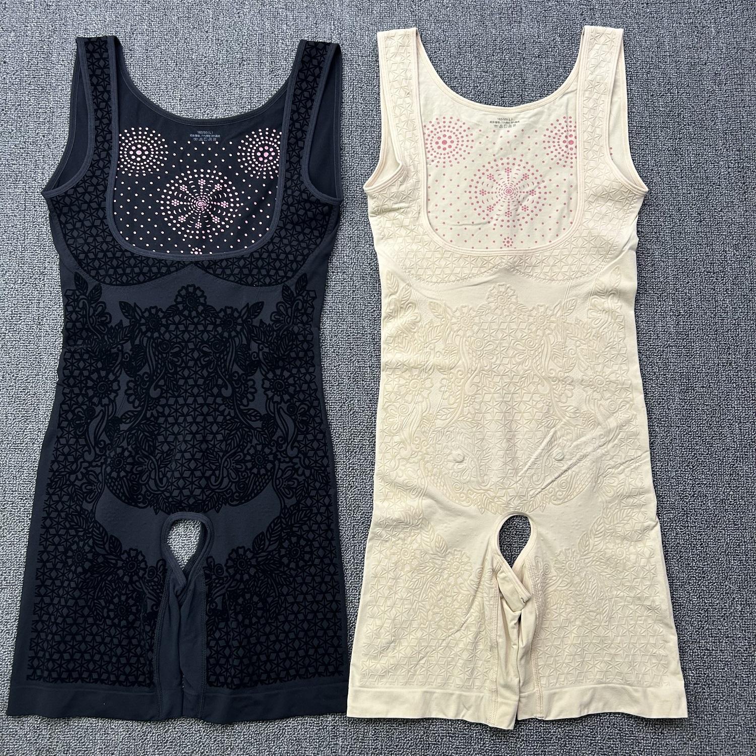 瘦身收腹魔8强压塑身连体衣紫秀